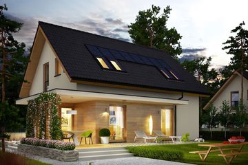  Projekt domu Lila economic (WRC2642) - projekt domu parterowego z poddaszem - Zdjęcie 5