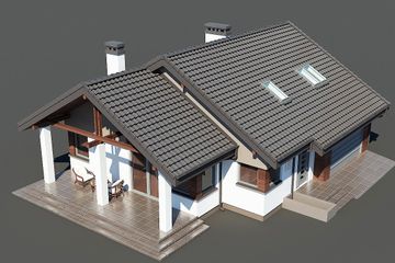  Projekt domu Nel II 2G (BSB1120) - projekt domu parterowego z poddaszem - Zdjęcie 5