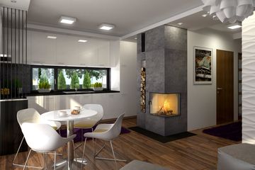  Projekt domu Eco 1 z garażem 2-st. [A1] (WRF1438) - projekt domu parterowego z poddaszem - Zdjęcie 3