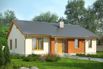  Projekt domu Awans (WRN1342) - projekt domu parterowego - Zdjęcie 1