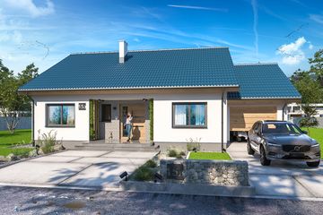  Projekt domu Tanis 2 (WOE1095) - projekt domu parterowego - Zdjęcie 2