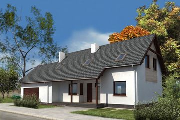  Projekt domu WM14 Jackówka (GDB1043) - projekt domu parterowego z poddaszem - Zdjęcie 3