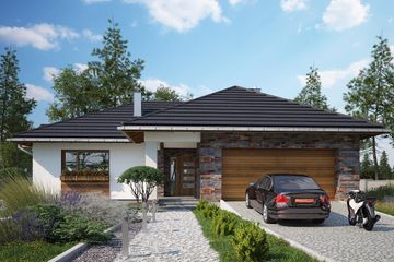  Projekt domu Aurelia Polo (1557) (KRD2705) - projekt domu parterowego - Zdjęcie 1