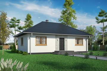  Projekt domu Domek Miodowy (003 ET-M) (SLF1075) - projekt domu parterowego - Zdjęcie 1