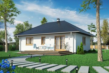  Projekt domu Domek Miodowy (003 ET-M) (SLF1075) - projekt domu parterowego - Zdjęcie 2