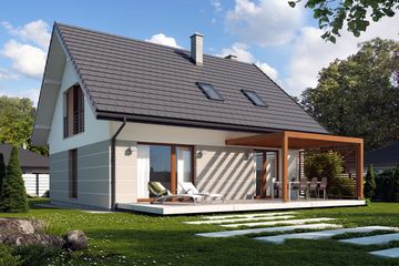  Projekt domu Alto (BSE1090) - projekt domu parterowego z poddaszem - Zdjęcie 2