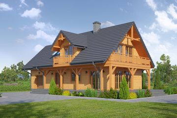  Projekt domu Świdnica dws 27 (KRP1960) - projekt domu parterowego z poddaszem - Zdjęcie 1