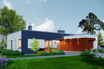  Projekt domu Domidea 4 N (WAC1023) - projekt domu parterowego - Zdjęcie 1