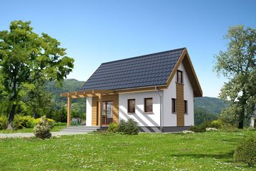  Projekt domu letniskowego Martin LMW18 (WRB1571) - projekt domu letniskowego parterowego z poddaszem - Zdjęcie 3