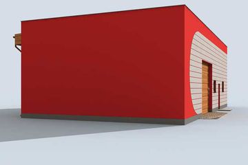  Projekt budynku gospodarczego G242 budynek gospodarczy (SLN2027) - projekt budynku parterowego - Zdjęcie 4