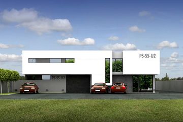  Projekt warsztatu PS-SS-U2 Autoserwis warsztat samochodwy 8 stanowisk (SLR1145) - projekt warsztatu z pełnym piętrem - Zdjęcie 2