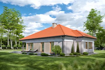  Projekt domu TK73 (WAK1070) - projekt domu parterowego - Zdjęcie 4