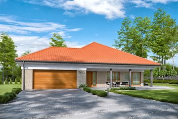  Projekt domu TK73 (WAK1070) - projekt domu parterowego - Zdjęcie 5