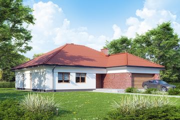  Projekt domu TK75 (WAK1072) - projekt domu parterowego - Zdjęcie 1