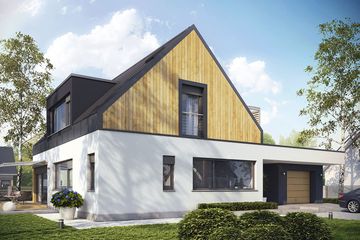  Projekt domu Neo II G1 energo (WRC2492) - projekt domu parterowego z poddaszem - Zdjęcie 2