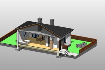  Projekt domu Quadro Mini (OLB1001) - projekt domu parterowego - Zdjęcie 5