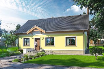  Projekt domu Tito (WOE1096) - projekt domu parterowego - Zdjęcie 2