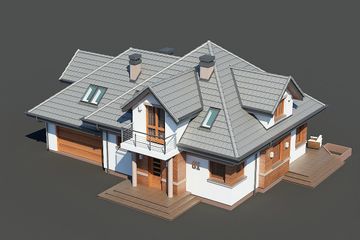  Projekt domu Rumcajs N 2G (BSB1085) - projekt domu parterowego z poddaszem - Zdjęcie 5