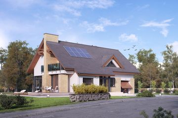  Projekt domu Amber (BSA1314) - projekt domu parterowego z poddaszem - Zdjęcie 4