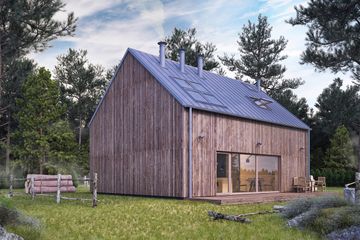  Projekt domu Uniwersalny plus natura #1 (KRB1028) - projekt domu parterowego z poddaszem - Zdjęcie 2