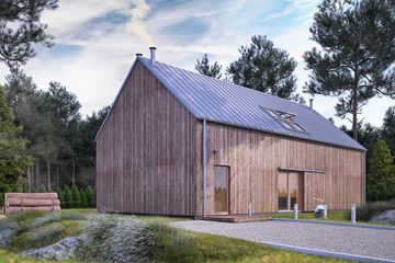  Projekt domu Uniwersalny plus natura #3 (KRB1030) - projekt domu parterowego z poddaszem - Zdjęcie 1