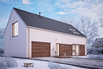  Projekt domu Uniwersalny plus standard #2 (KRB1037) - projekt domu parterowego z poddaszem - Zdjęcie 1