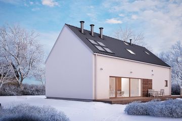  Projekt domu Uniwersalny plus standard #2 (KRB1037) - projekt domu parterowego z poddaszem - Zdjęcie 2