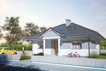  Projekt domu Modestus I (SLS1044) - projekt domu parterowego - Zdjęcie 1