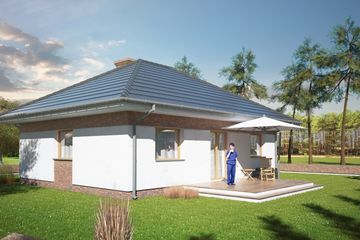  Projekt domu Modestus II (SLS1045) - projekt domu parterowego - Zdjęcie 2