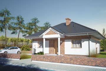  Projekt domu Modestus II (SLS1045) - projekt domu parterowego - Zdjęcie 3