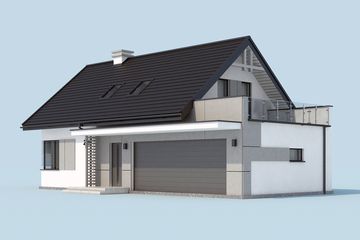  Projekt domu Trypolis 4 (SLN2409) - projekt domu parterowego z poddaszem - Zdjęcie 4