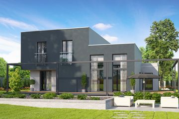  Projekt domu Ambitny D1 (WWB1000) - projekt domu z pełnym piętrem - Zdjęcie 2