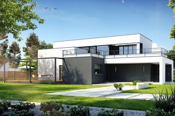  Projekt domu Komfortowy D15 (WWB1003) - projekt domu z pełnym piętrem - Zdjęcie 1