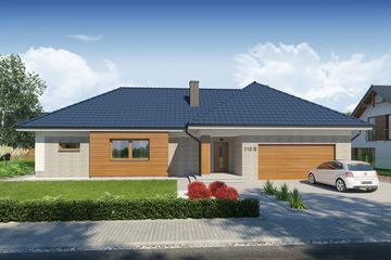  Projekt domu Domena 110 B (WRW1276) - projekt domu parterowego - Zdjęcie 1