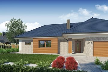  Projekt domu Domena 110 B (WRW1276) - projekt domu parterowego - Zdjęcie 2