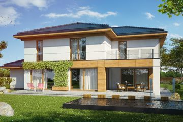  Projekt domu Exiguus I G2 (SLS1053) - projekt domu z pełnym piętrem - Zdjęcie 2