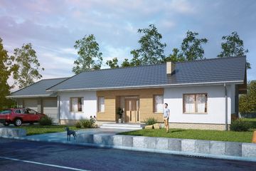  Projekt domu Fundamentalis I G2 (SLS1055) - projekt domu parterowego - Zdjęcie 1