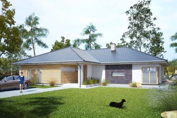  Projekt domu Magnus I PG2 (SLS1057) - projekt domu parterowego - Zdjęcie 1