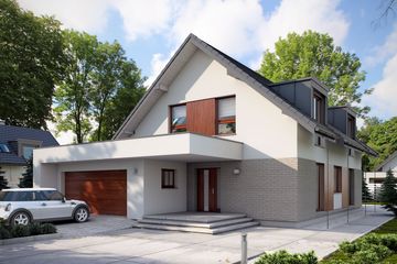  Projekt domu Alwin 4 (BSE1092) - projekt domu parterowego z poddaszem - Zdjęcie 1