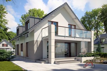  Projekt domu Alwin 4 (BSE1092) - projekt domu parterowego z poddaszem - Zdjęcie 2