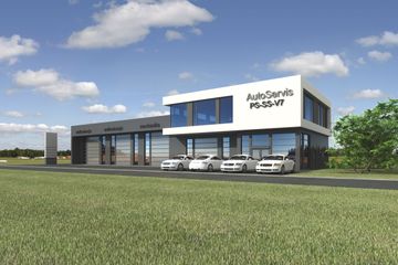  Projekt budynku usługowego PS-SS-V7 (SLR1147) - projekt budynku z pełnym piętrem - Zdjęcie 2