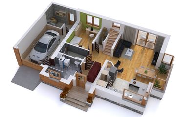  Projekt domu BW-36 wariant 4 (JGC1145) - projekt domu parterowego z poddaszem - Zdjęcie 3