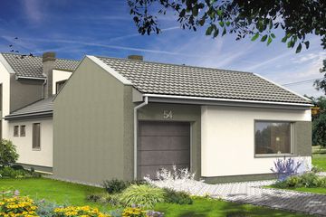  Projekt domu Chiron I (WRH1206) - projekt domu parterowego z poddaszem - Zdjęcie 2