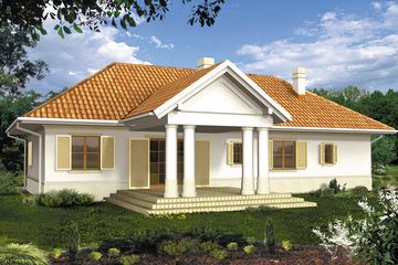  Projekt domu Aurora I zm1 (WRH1209) - projekt domu parterowego - Zdjęcie 1