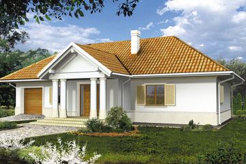  Projekt domu Aurora I zm1 (WRH1209) - projekt domu parterowego - Zdjęcie 2