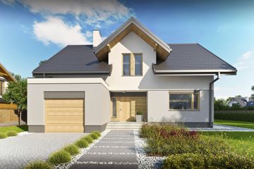  Projekt domu Wilhelm I (BBG1031) - projekt domu parterowego z poddaszem - Zdjęcie 1