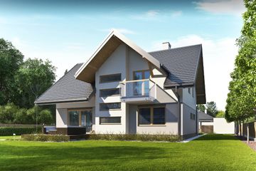  Projekt domu Wilhelm I (BBG1031) - projekt domu parterowego z poddaszem - Zdjęcie 4