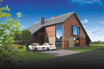  Projekt domu PS-TEC-190-25-G2 (SLR1075) - projekt domu z pełnym piętrem - Zdjęcie 1
