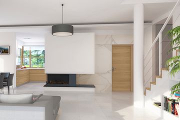  Projekt domu E-101 (WAX1001) - projekt domu parterowego z poddaszem - Zdjęcie 5