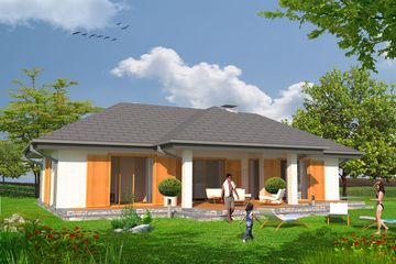  Projekt domu MD-9 (KKA1022) - projekt domu parterowego - Zdjęcie 1